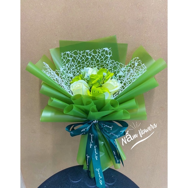 Mẫu bó hoa sáp 7 bông  xinh xắn tặng người thân