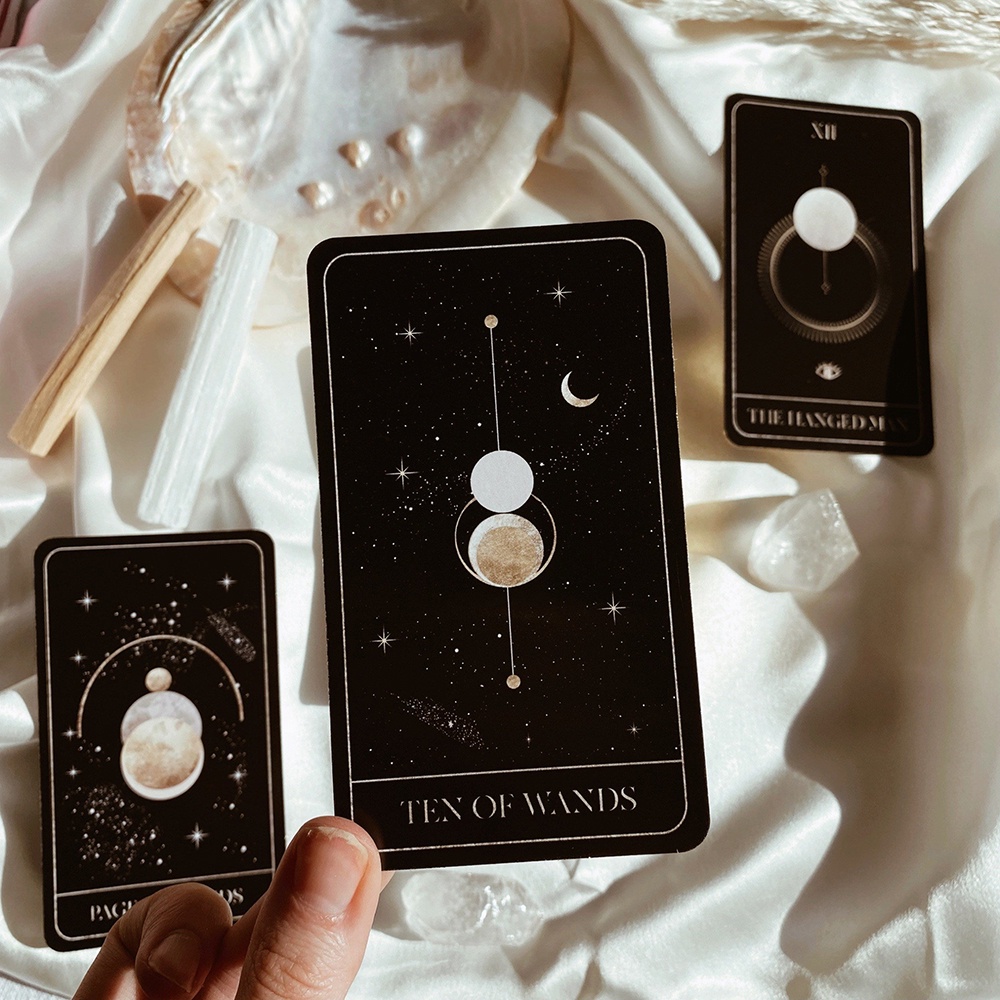 Bộ Bài Luna Soleil Tarot 78 Lá Bài Tặng Đá Thanh Tẩy SB19
