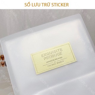 sổ đựng sticker trong suốt