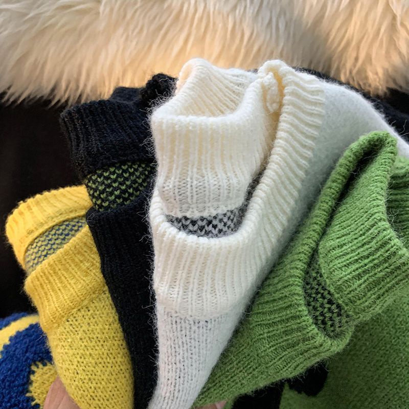 Áo sweater Cổ Tròn Phong Cách retro Mỹ Cá Tính Cho Nam