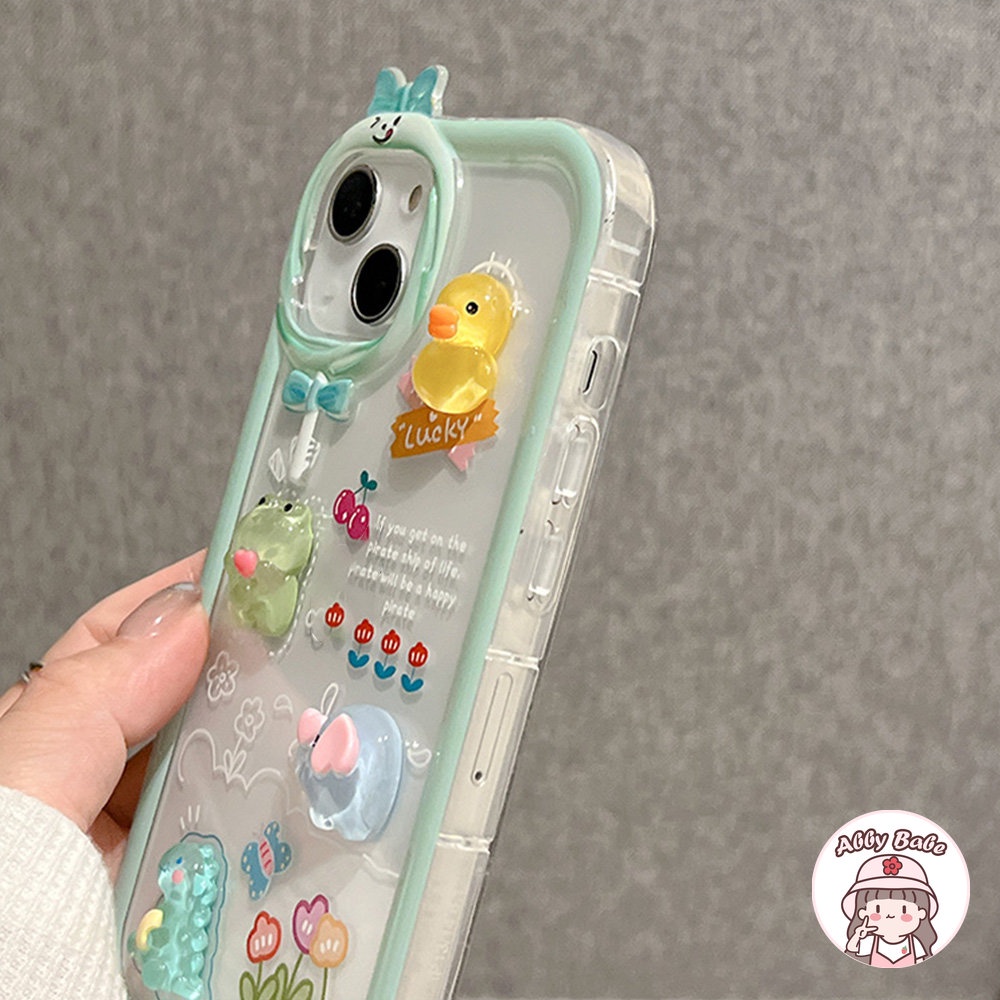 Ốp Điện Thoại TPU Mềm Trong Suốt Hình Voi / Ếch 3D Chống Mồ Hôi Cho IPhone 14 Pro Max 11 13 12 11 Pro Max X XS XR