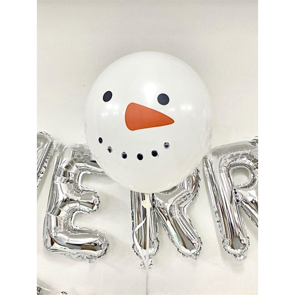 Set 10 / 30 Bong Bóng 12 inch Dễ Thương Dùng Trang Trí Giáng Sinh