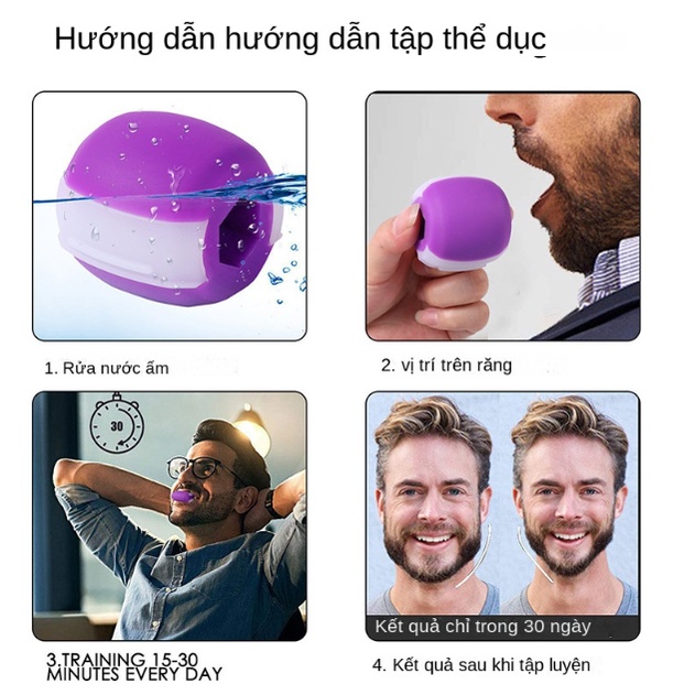 Bóng nhai tập cơ mặt cơ hàm làm từ silica gel
