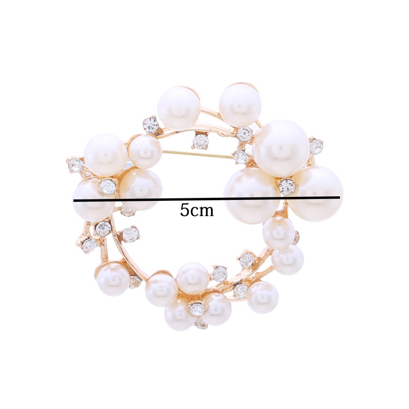 [QLQL] Ghim Cài Khăn Choàng / Khăn Choàng Cổ Cô Dâu Đính Ngọc Trai Tròn Phổ Biến