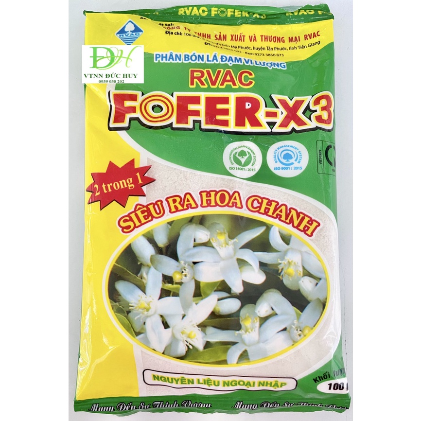 FOFER-X3 gói 100gam - Xử lý rụng lá Chanh, siêu ra hoa chanh