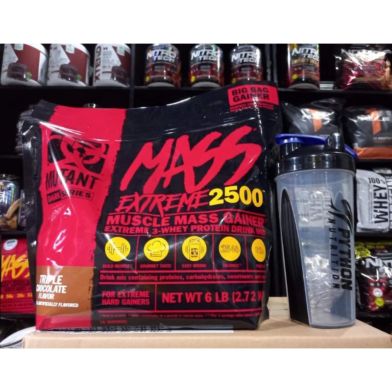 Mass Gainer Mutant 2,7kg Sữa Dinh Dưỡng Hỗ Trợ Tăng Cân Tăng Cơ Cho Người Gầy, Kén Ăn, Khó Lên Cân có BCAA EAA Glutamine
