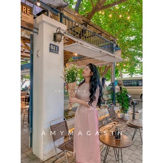 Áo dài cúc bọc -toàn bộ ảnh thật