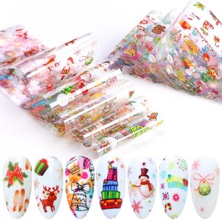 Foil dán móng tay trang trí nail ( mẫu noel )
