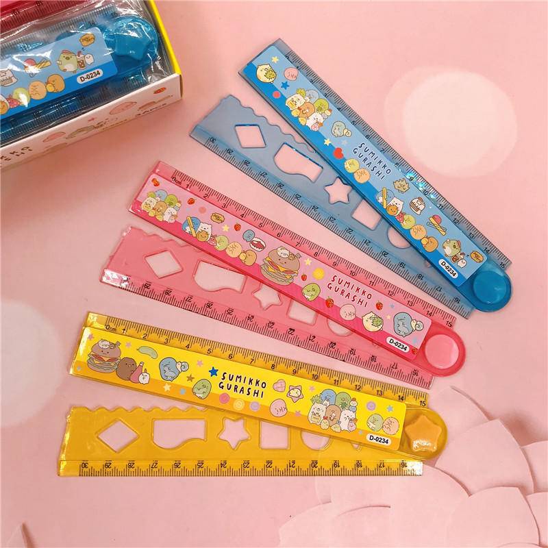 1 Thước Thẳng Gấp Được 30cm Bằng acrylic Trong Suốt Hoạt Hình Sanrio Mymelody Kuromi Cinnamoroll Purin