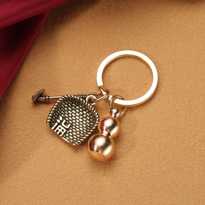 Móc khóa xe máy ô tô tạo hình kirac ý nghĩa tích góp chắp nhặt để thành công,móc chìa khoá không hoen gỉ tặn kèm lấy ráy