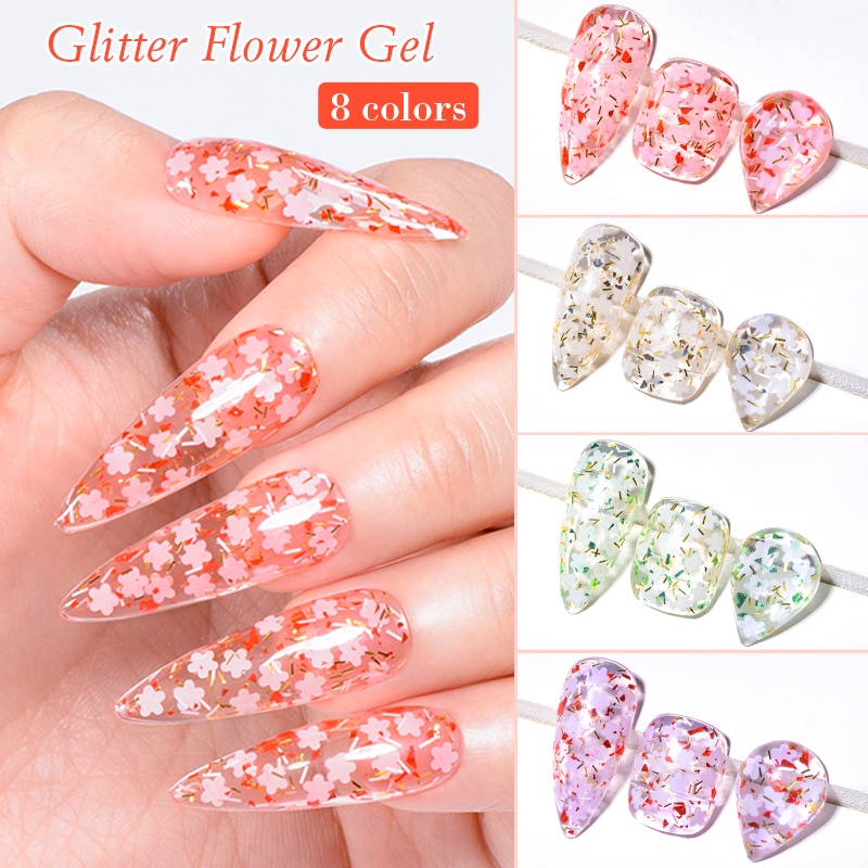 Sơn móng gel MTSSII Meet Across 7ml lấp lánh trang trí nghệ thuật