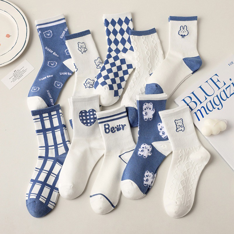 Đôi tất thoáng khí thời trang Hàn Quốc dành cho nữ