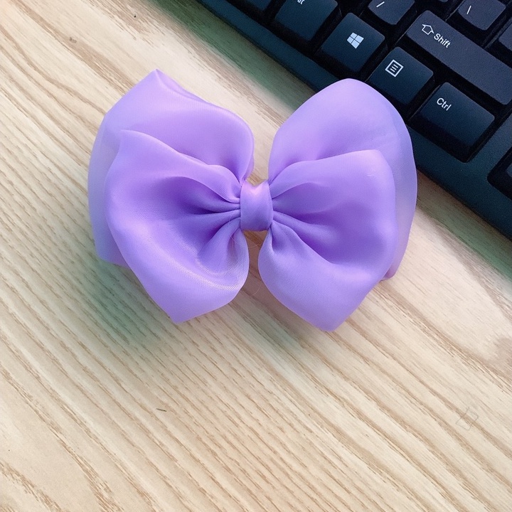 Kẹp Tóc Nơ Voan Bồng Tiểu Thư
