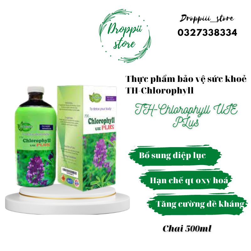 Thực phẩm bảo vệ sức khoẻ Diệp lục TH - Health chai 500ml.