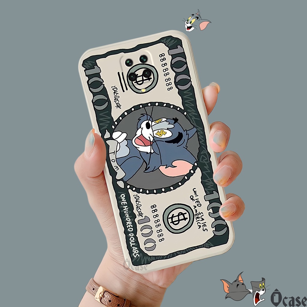 Ốp lưng Xiaomi Redmi Note 9s / Note 9 Pro / Note 9 Promax / Poco M2 Pro in hình Mèo và Chuột cạnh viền vuông có bảo vệ c