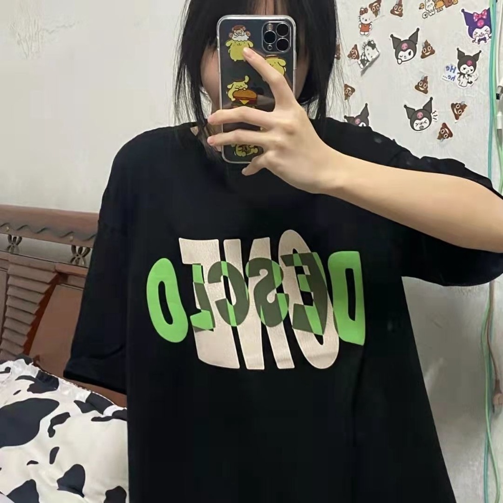 NRVP Áo Thun Unisex Mùa Hè Dáng Suông Tay Cộc Phong Cách Hàn Quốc Cho Nam Nữ
