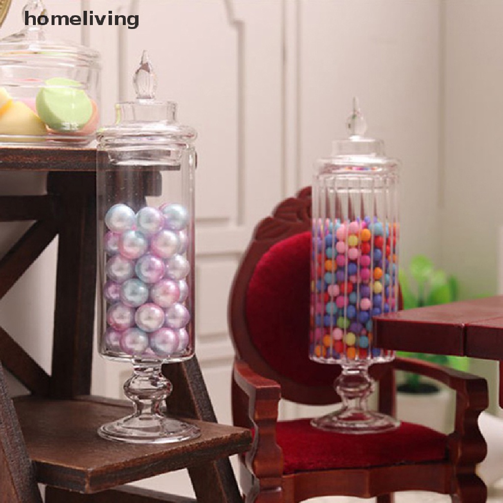 Hũ Đựng Kẹo / Bánh Quy Mini Tỉ Lệ 1: 12 Độc Đáo Trang Trí Nhà Búp Bê