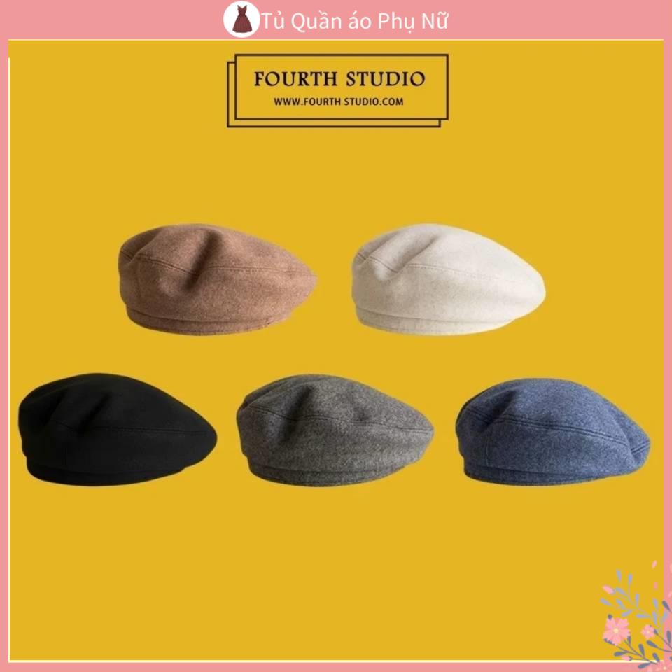 Mu Len Phong Cách C Ch Th / Trang Mũ Beret Nhật Bản Cổ Điển Màu Sắc Đơn Giản Dễ Phối Đồ Dành Cho Bạn Nữ