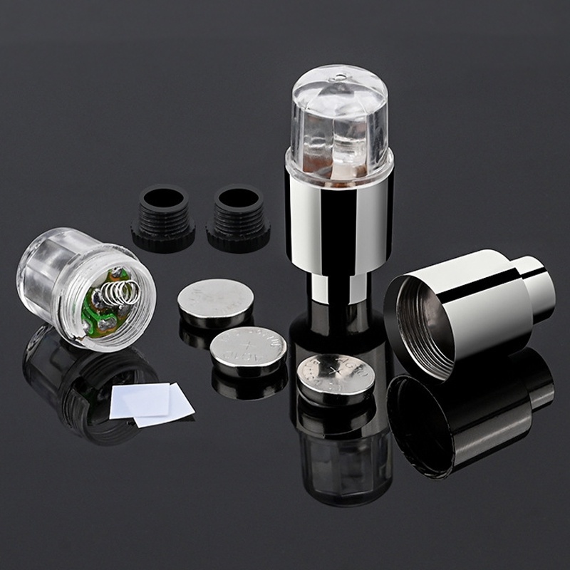 Đèn LED Neon Cảm Biến Chuyển Động Chống Nước Gắn Van Bánh Xe Đạp Xe Máy 4 Màu Sắc Phong Cách Cá Tính