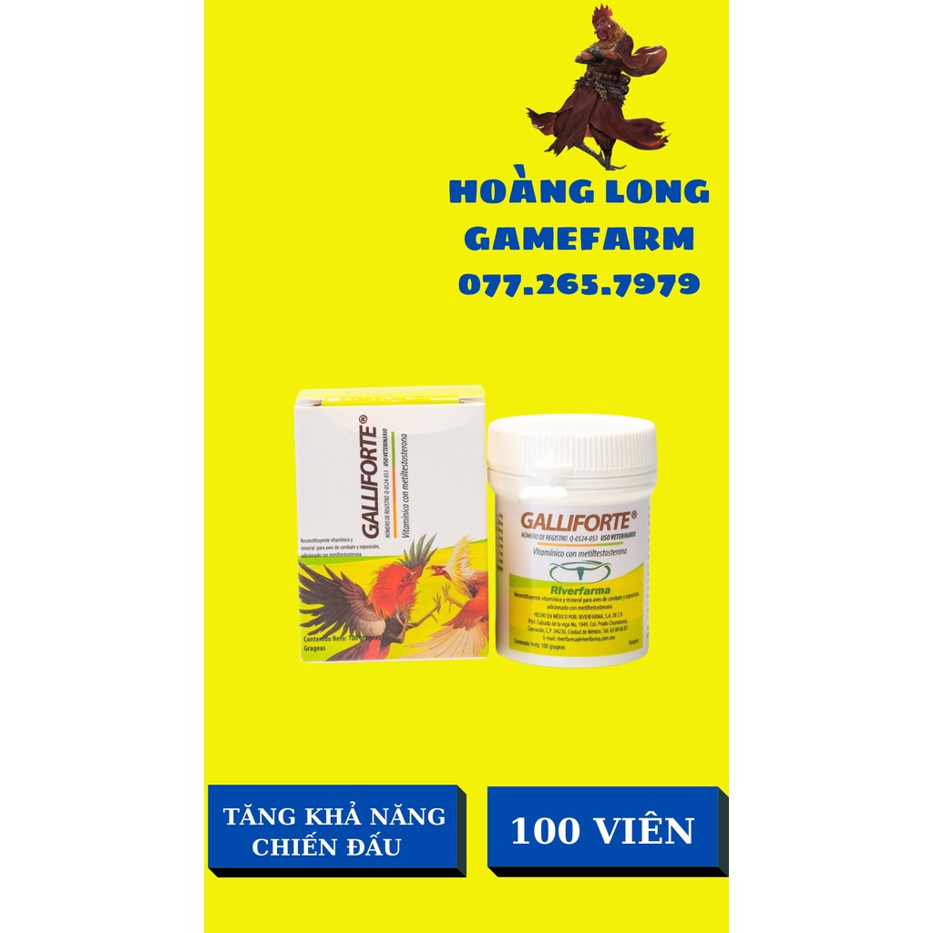 GALLIFORTE giúp tăng bo tuần cuối cho gà tre, gà nòi