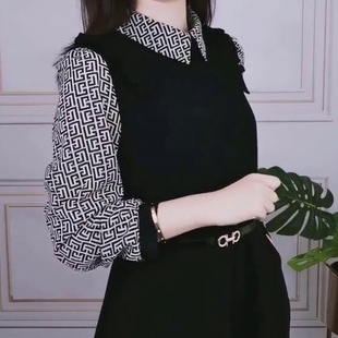Set đầm polo dáng suông, váy tay dài có cổ chất thun umi cao cấp co giãn 4 chiều size từ 38-80kg
