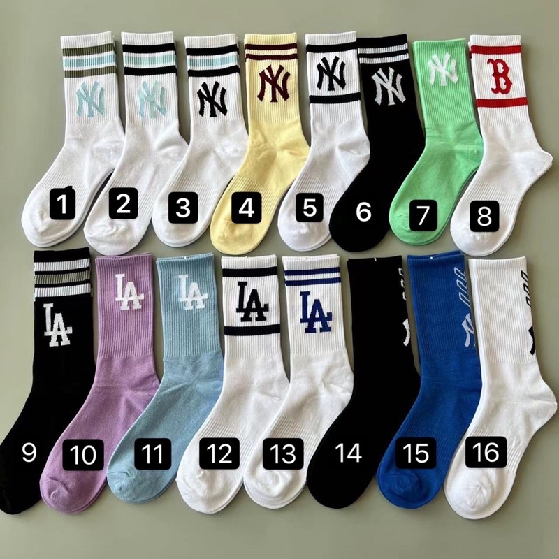 Tất MLB hàng xuất đẹp ,mịn , đi giày cực chất cực xinh #sale10/10
