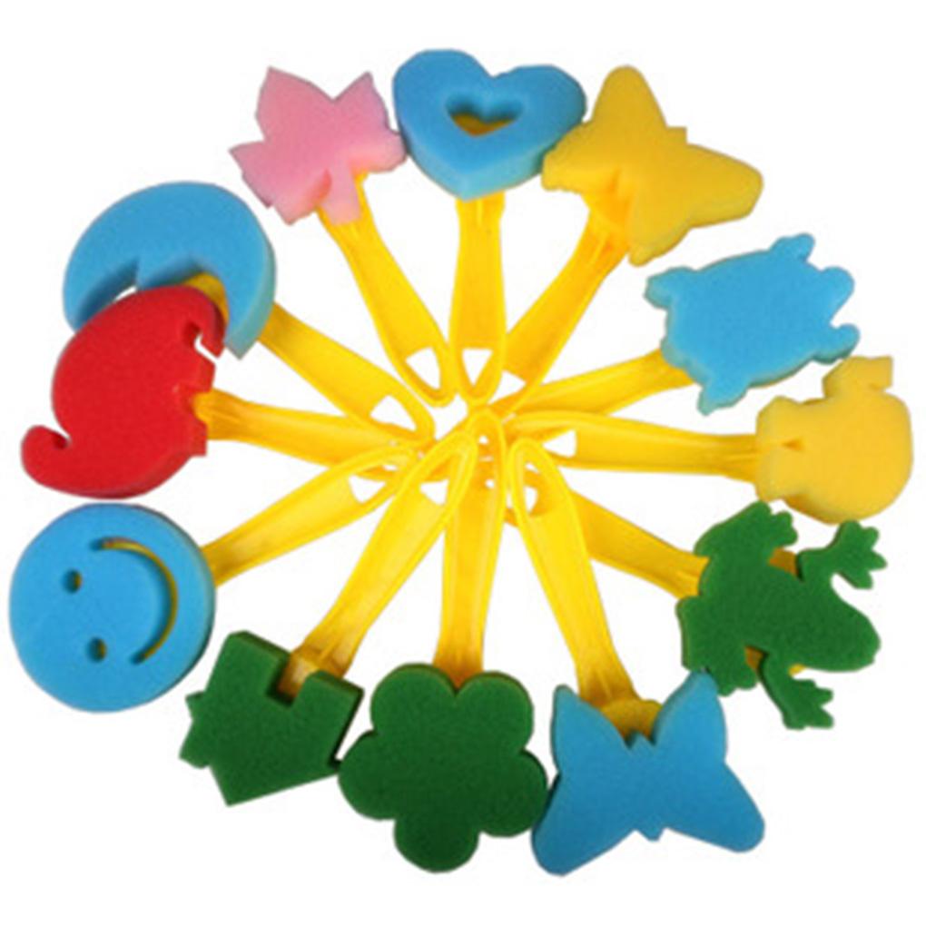 Set 44 Cọ Vẽ Tay Cầm Bằng Gỗ Dành Cho Trẻ Em