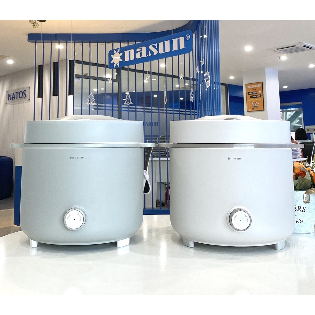 Nồi cơm điện cao cấp có chức năng nấu cháo NASUN NS-N513, 1.8L