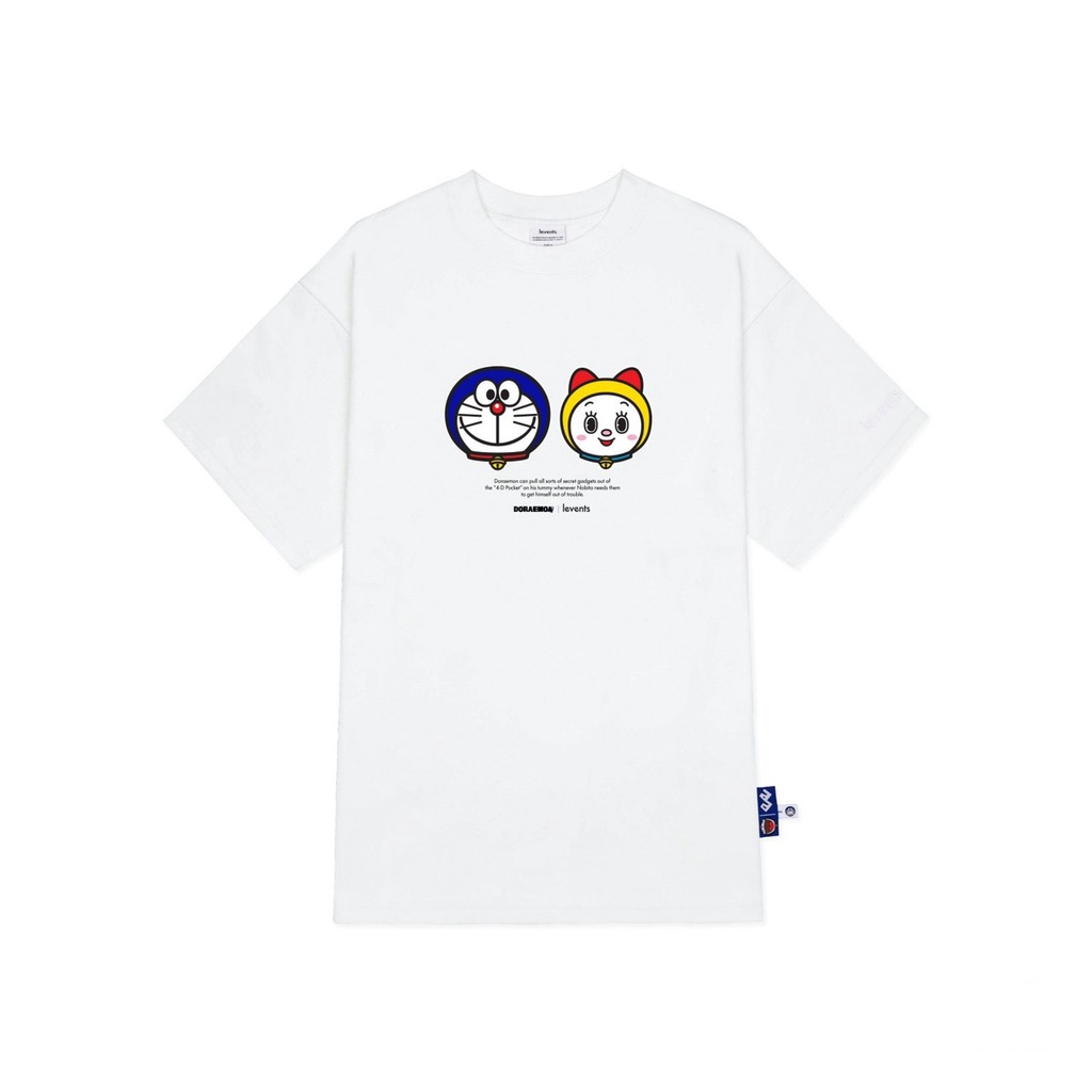 Áo thun Levents DORAEMON BigCat vải cotton dày dặn logo thêu