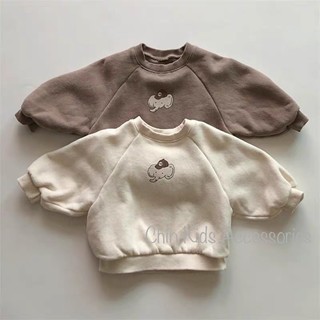 Áo sweater nỉ fom Hàn Quốc unisex cực xinh cho bé