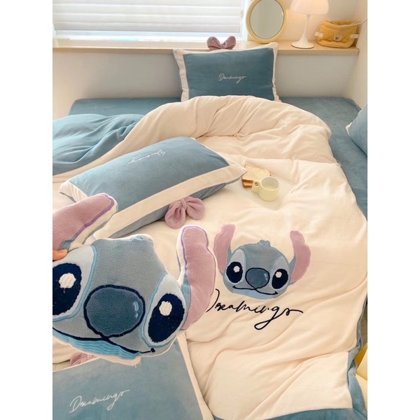 Set Bộ Vỏ Chăn Ga Gối Nỉ Nhung Mịn Siêu Cấp (shinbedding)