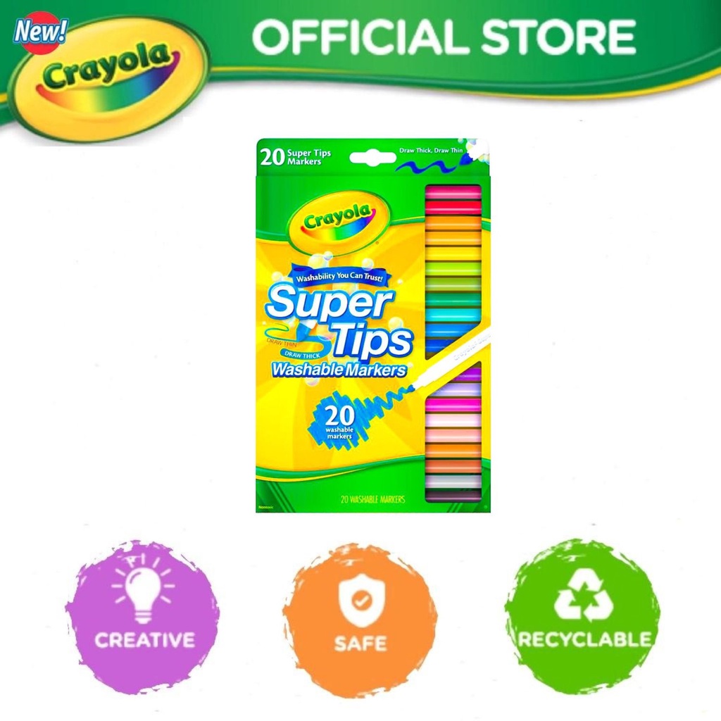 Bút lông 20 màu CRAYOLA Supertips 588106