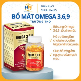 Bổ mắt omega 3,6,9 trường thọ lọ 100 viên bổ sung omega tốt cho mắt