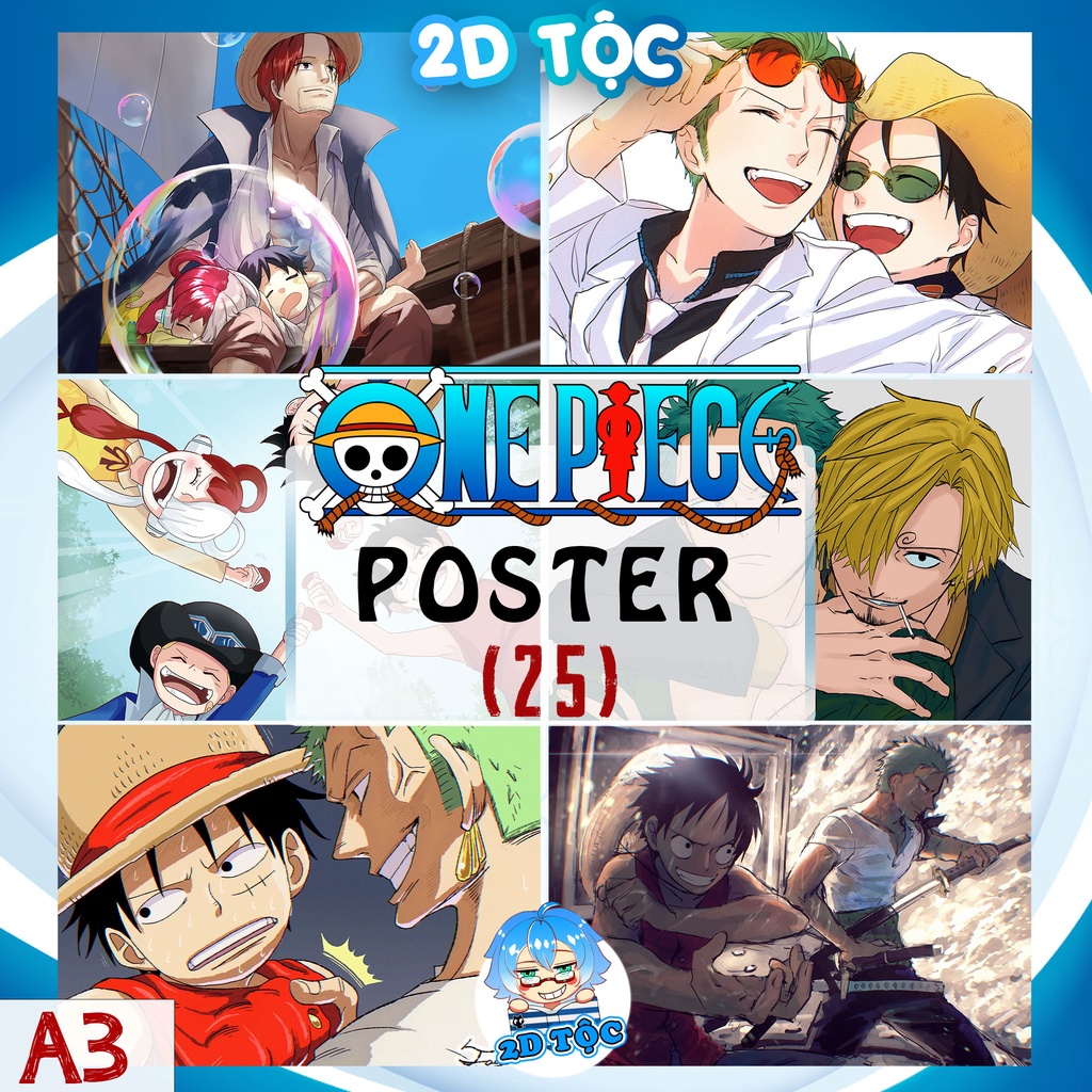 Tranh Poster A3 Dán Tường  Anime Manga One Piece (25) - 2D Tộc Shop