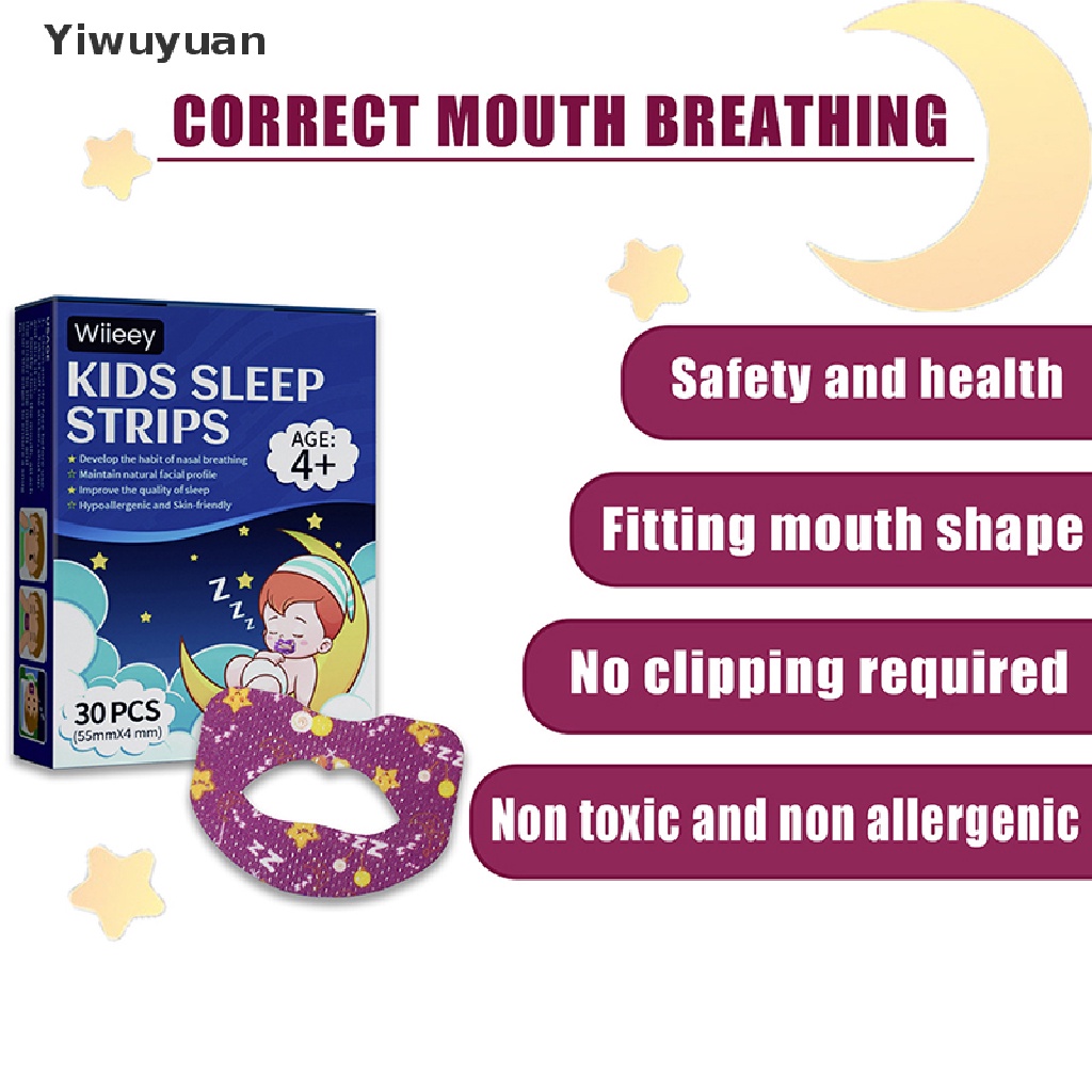 Hộp 30 Miếng Dán Miệng Chống Ngáy Khi Ngủ Cho Bé