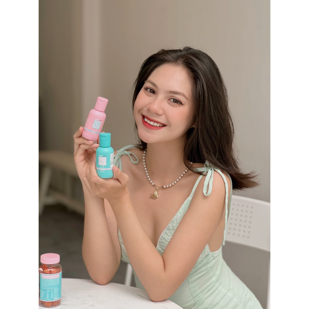 Set gội xả Hairburst stronger longer hair travel size 60ml/chai