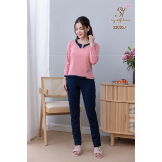 Bộ cotton điệu 22CD5 - Thời Trang mặc nhà 3T - Đồ bộ mặc nhà