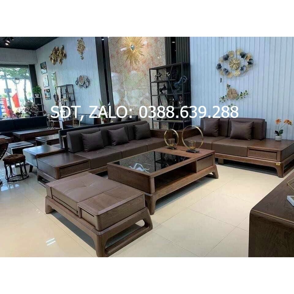 Bộ bàn ghế sofa đùi gà zito gỗ sồi Nga