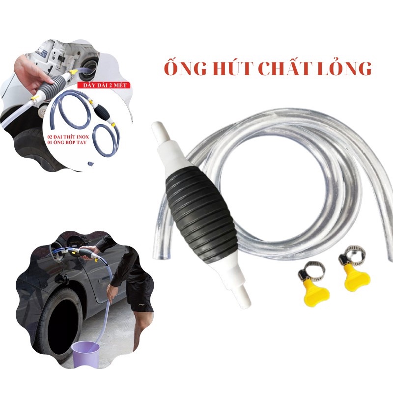 Ống hút rượu, hút xăng chất lỏng, hút nước bể cá cầm tay sử dụng tiện ích