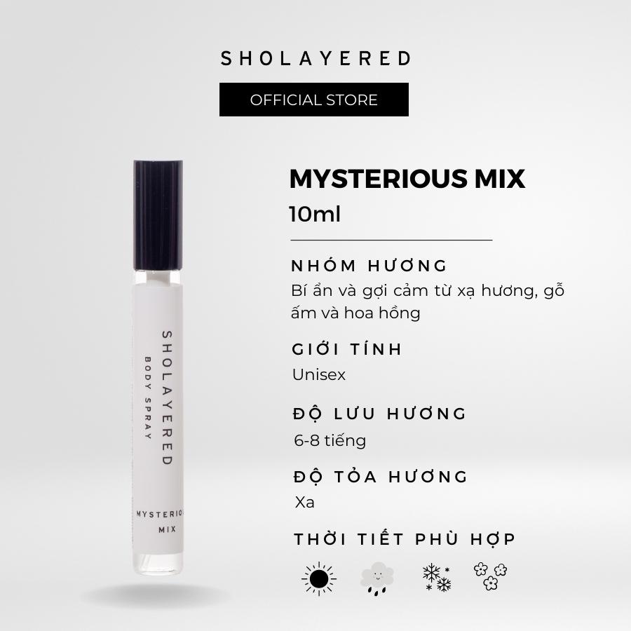 Nước hoa nam nữ unisex EDT Sholayered Chính hãng Nhật Bản 10ml [Mysterious Mix]