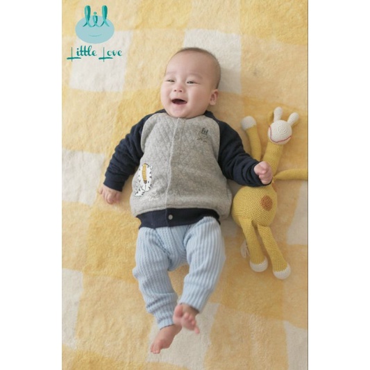 Lil little love - Áo khoác bomber trần bông trám cho bé 18m-4y