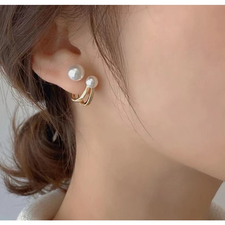 📛 RẺ VÔ ĐỊCH 📛Khuyên bông tai mạ kim loại hoa ngọc uốn hot trend phong cách hàn quốc