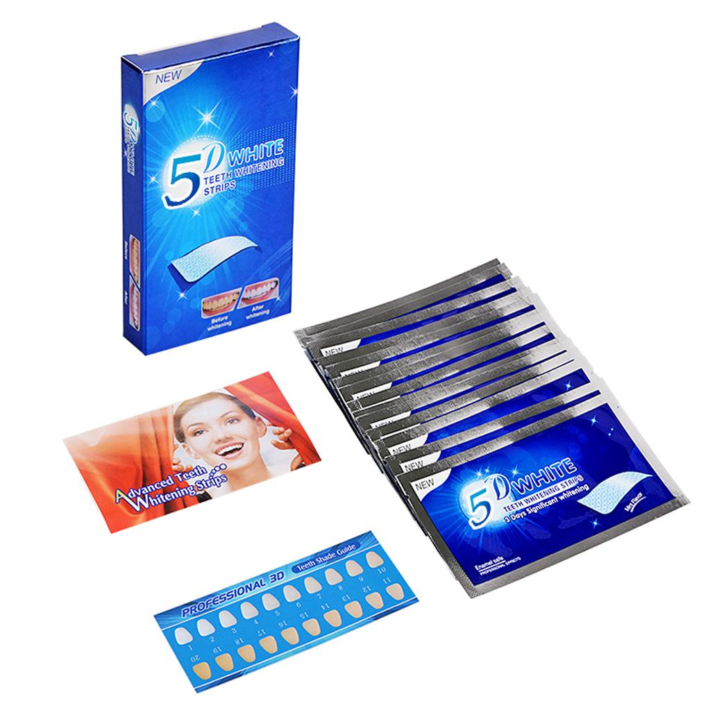 Miếng Dán Làm Trắng Răng Loại Bỏ Vết Bẩn Hương Bạc Hà