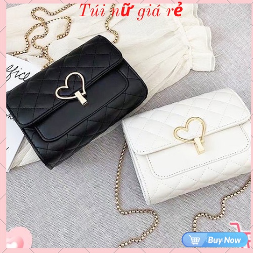 Túi nữ đeo chéo sành điệu túi xách nữ đẹp khóa trái tim thời trang hot các bạn trẻ ưa thích nhất hiện nay TDC000
