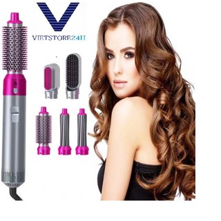 Máy làm tóc, máy tạo kiểu tóc airwrap 5in1: sấy tóc, lược điện, uốn xoăn, uốn