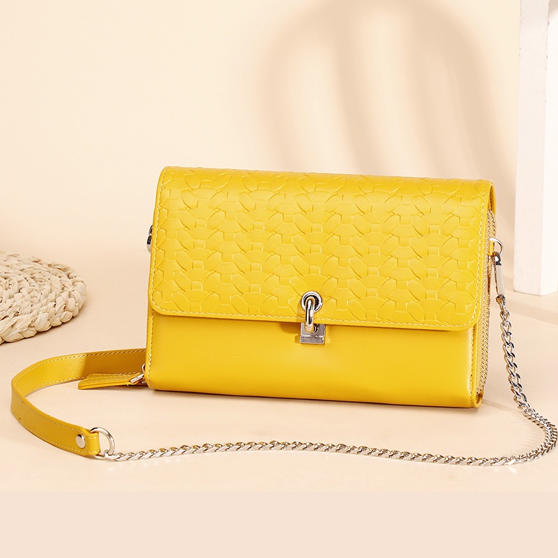 Túi Đeo Chéo Bằng Vải Dệt Có Khóa Họa Tiết Đơn Giản Cho Nữ