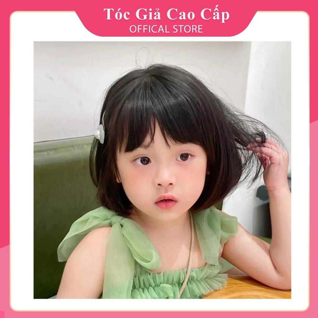 Tóc giả nguyên đầu cho bé cúp vai cho trẻ em
