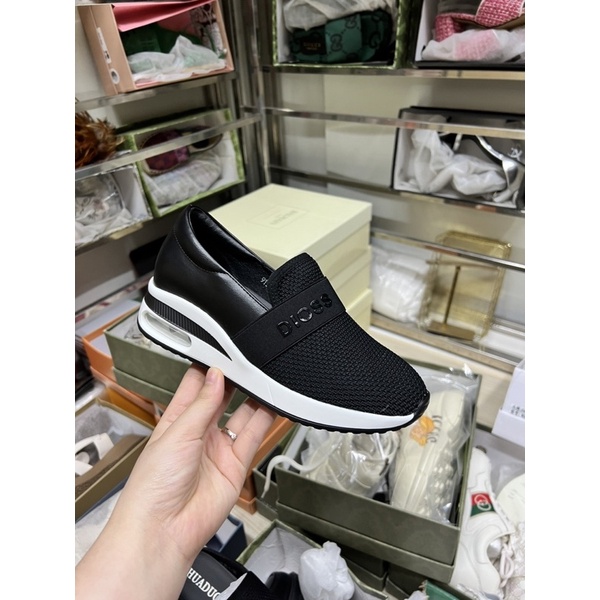 Giày lười slipon nâng đế 6p nữ siêu nhẹ đế hơi hàng QC fullbox (sẵn)