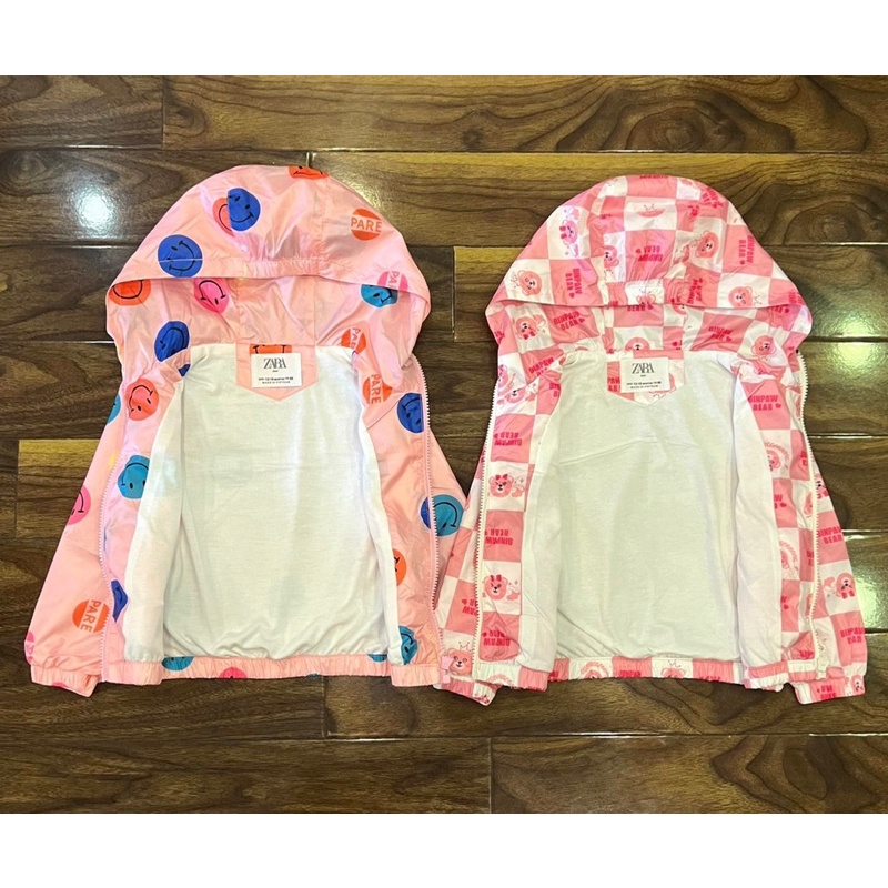 Áo gió 2 lớp Zr cho bé gái