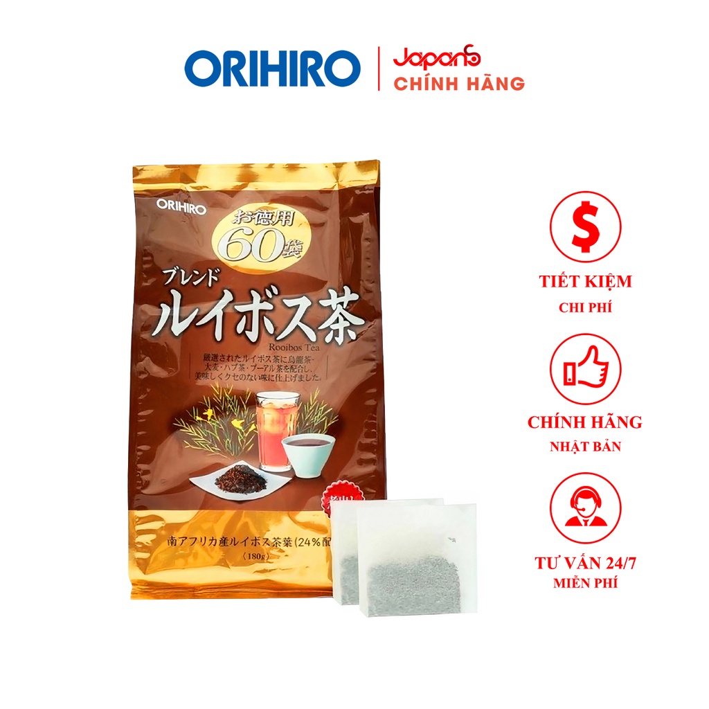 Hồng trà Nam Phi Orihiro Nhật Bản hỗ trợ làm đẹp giảm lão hóa 60 gói